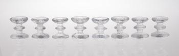 TIMO SARPANEVA, A SET OF TWENTY "Festivo" glass candlesticks. Iittala.