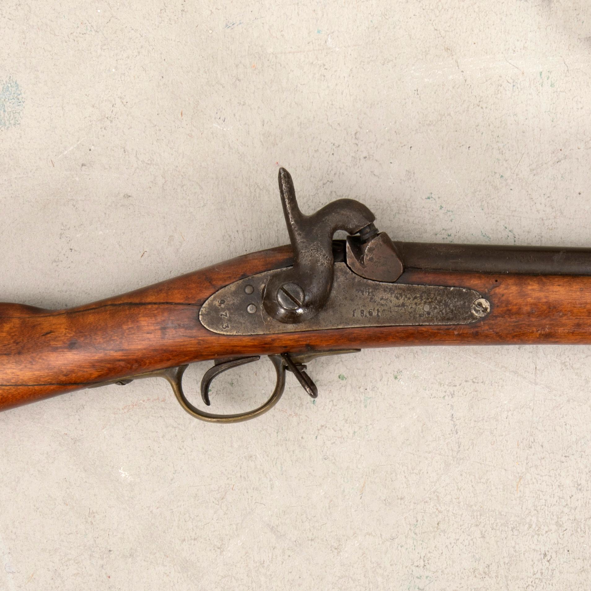 A percussion rifle, Swedish, m/1860.