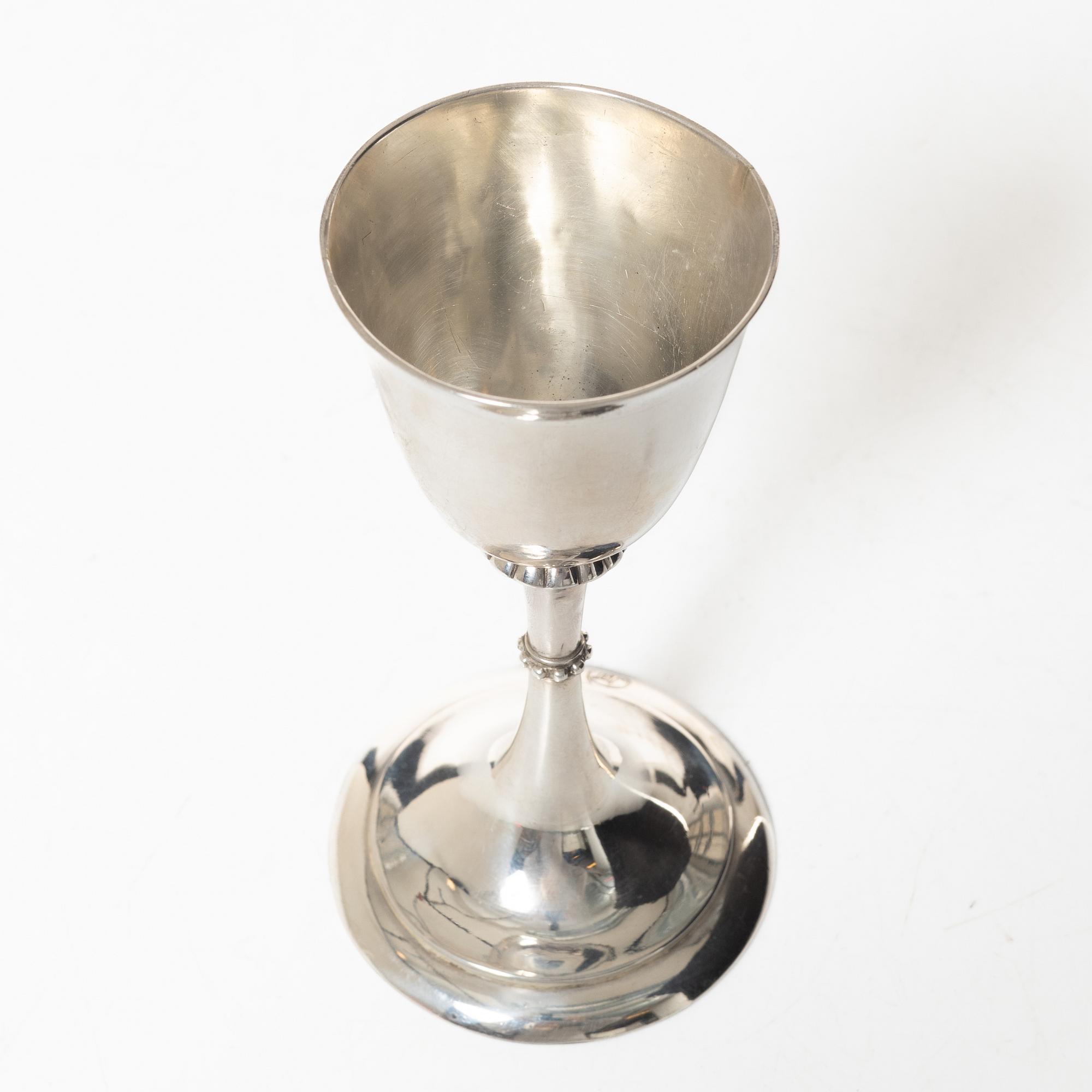 A Swedish silver cup, mark of Olof Bergstedt, Stockholm 1795.