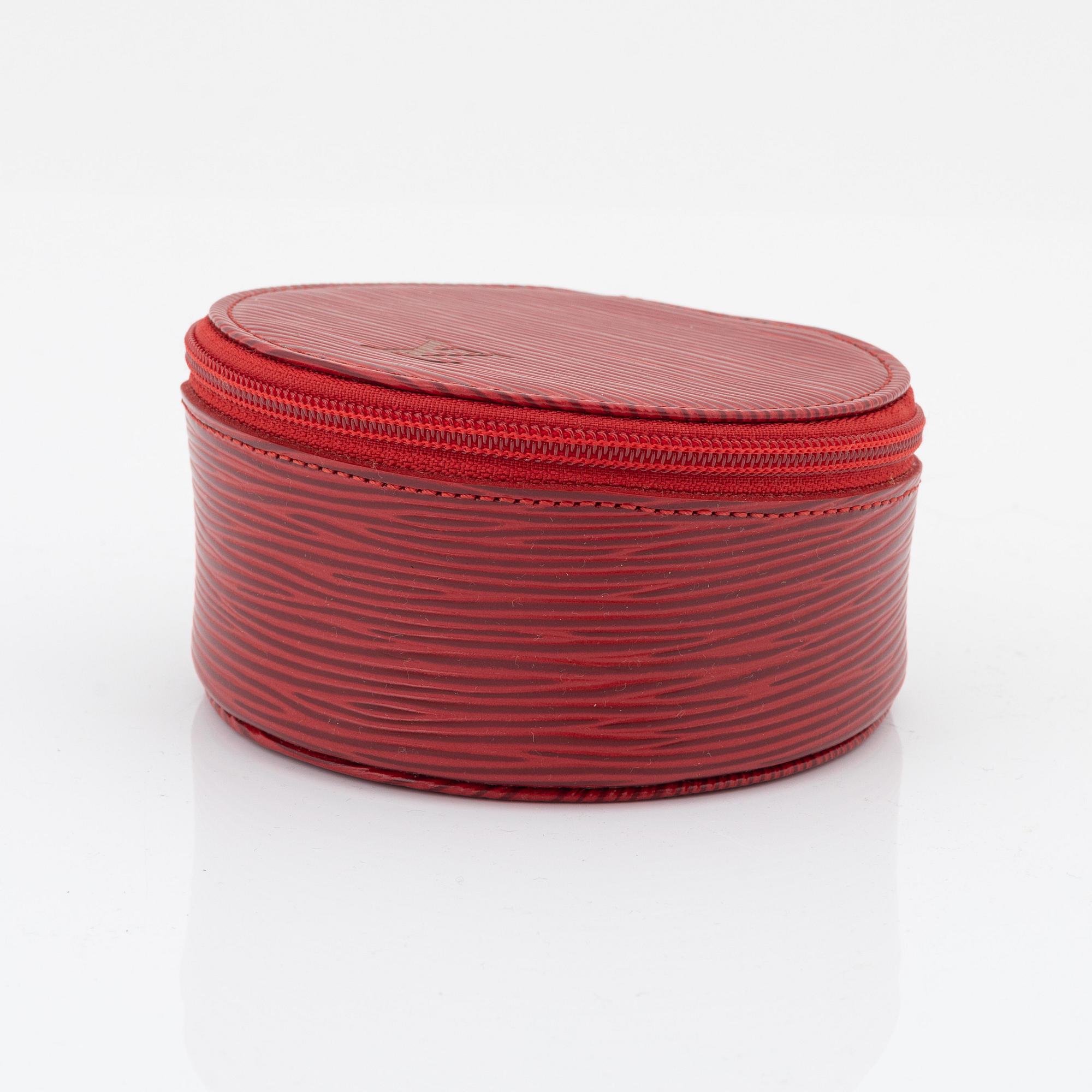 Louis Vuitton, a red epi leather 'Ecrin Bijoux Jewelry case', 2003.