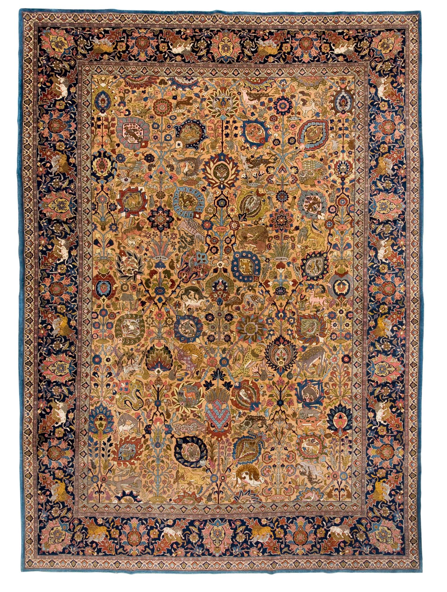 SEMIANTIK TÄBRIS FIGURAL. 390 x 285 cm.