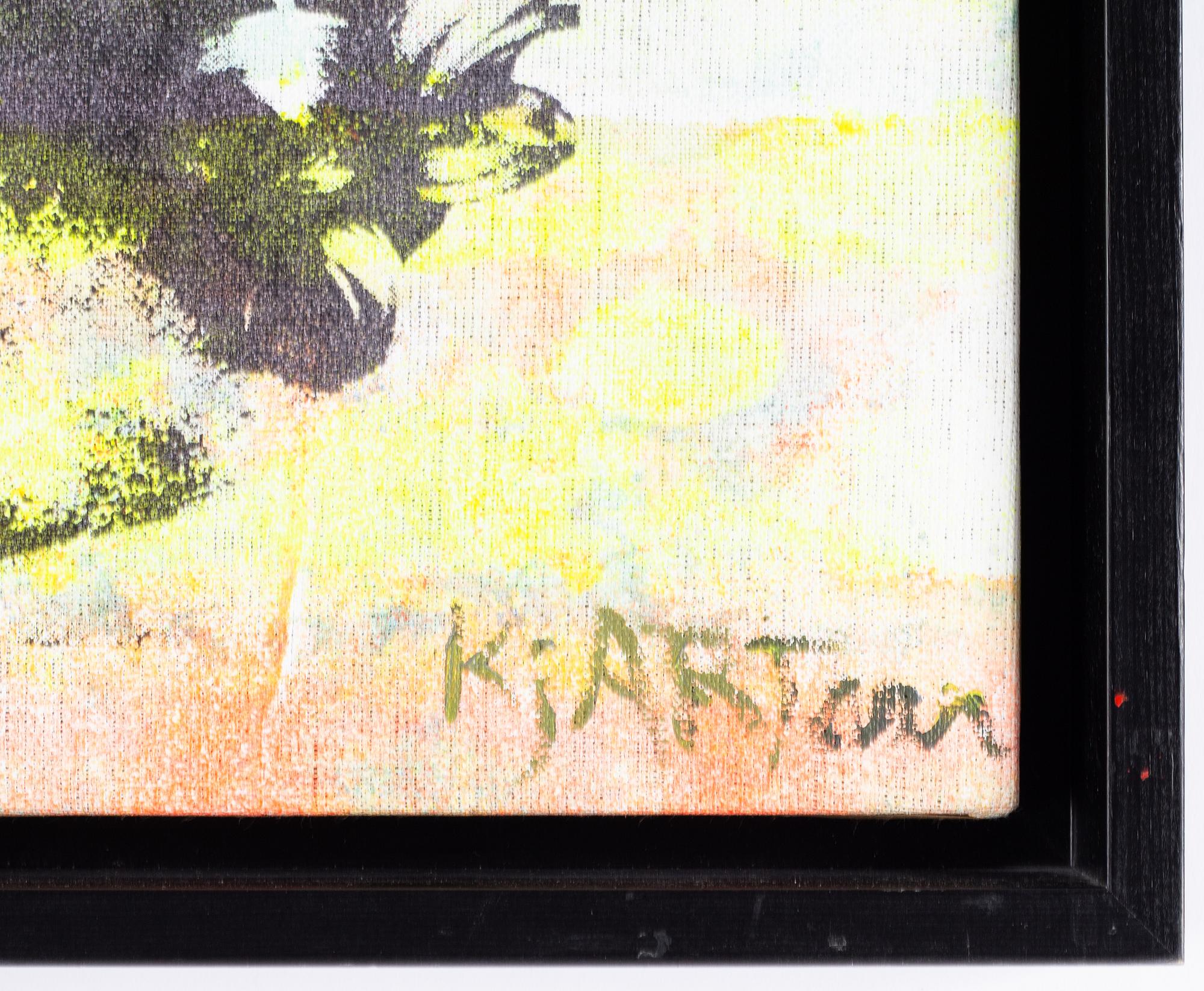 Kjartan Slettemark, screentryck med akryl, signerad.