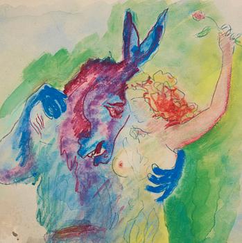 Isaac Grünewald, Titania and Bottom with doney head from A Midsummer Night's Dream.