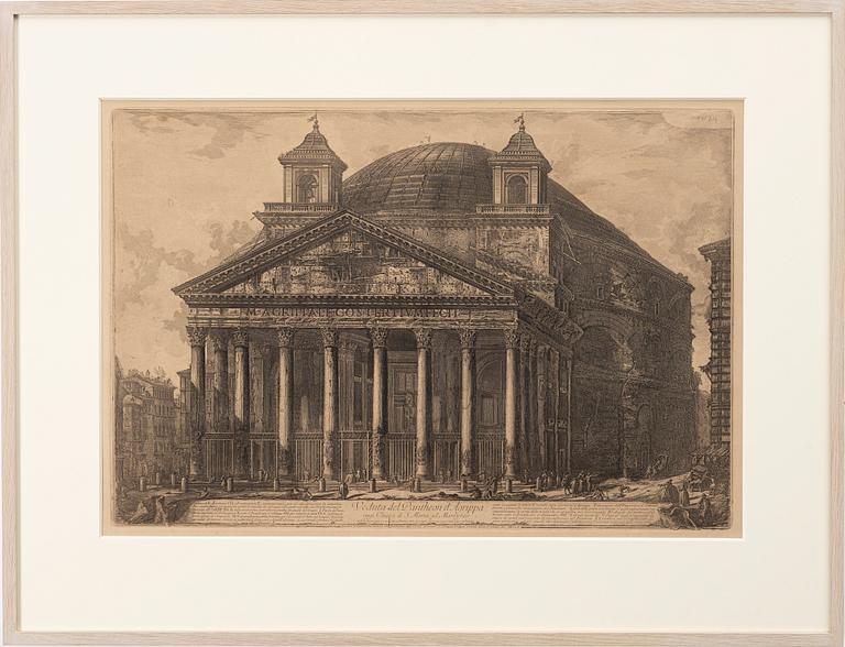 Giovanni Battista Piranesi, Efter, "Veduta del Pantheon d'Agrippa".