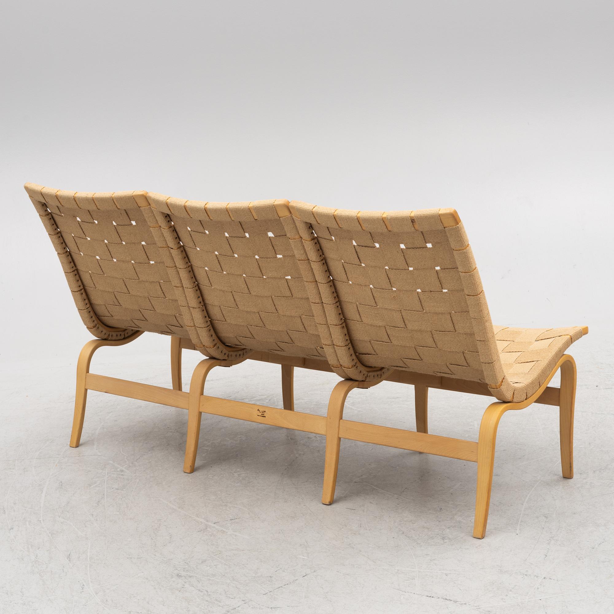 Bruno Mathsson, an 'Eva' sofa, Firma Karl Mathsson, 1967.