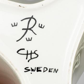 CARL-HARRY STÅKHANE, Four 'Konstrakta SNT' vases and bowls, signed, Rörstrand, designed 1953.