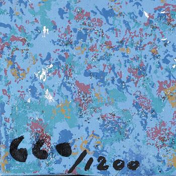 ENRICO BAJ, färgserigrafi, signerad och numrerad 660/1200.