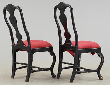 STOLAR, 2 st snarlika, senbarock, 1700-tal.