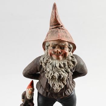 FIGUR, terracotta, sent 1800-tal.
