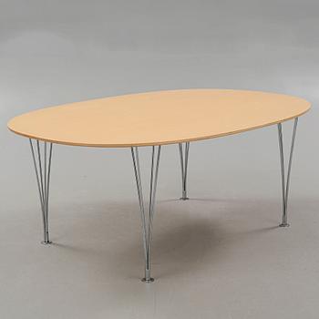 BRUNO MATHSSON OCH PIET HEIN, bord, "Superellips", Mathsson International, Värnamo, 1900-talets slut.