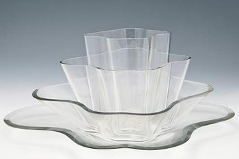 479. Alvar Aalto, GLASSKULPTUR, 4 DELAR.