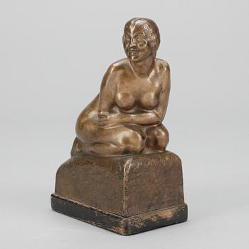 OLOF AHLBERG, skulptur, brons, signerad och daterad 1912.