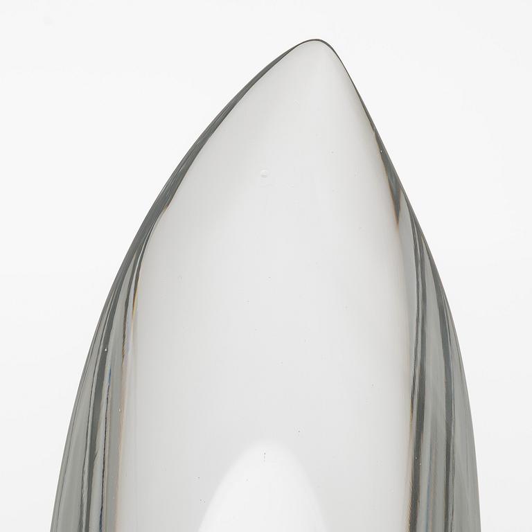 Aimo Okkolin, konstglas, , "Svärdslilja", signerad Riihimäen Lasi  Oy, Aimo Okkolin, Riihimäen Lasi Oy.