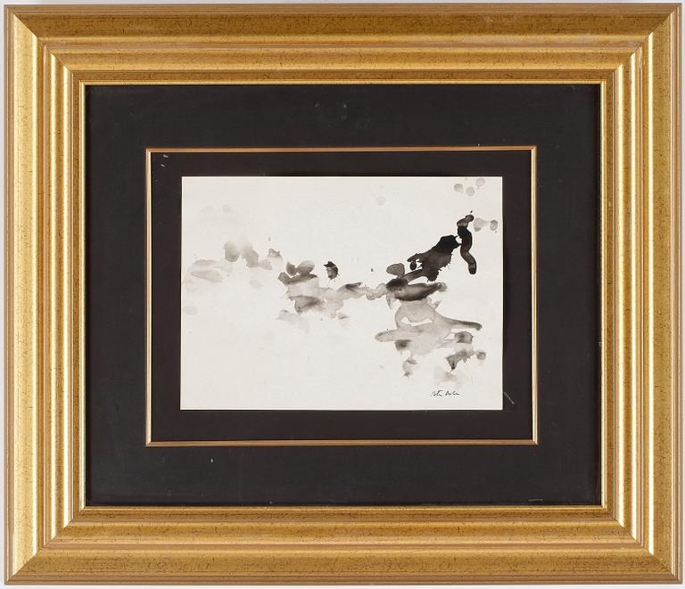 PETER DAHL, akvarell på papper, signerad.