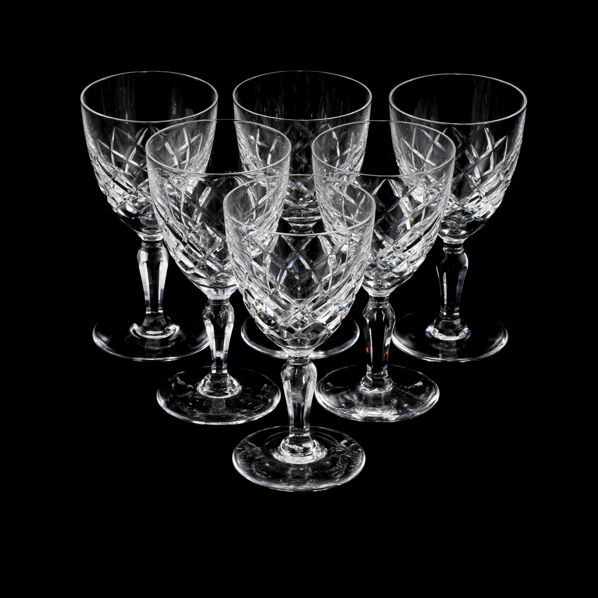 VITVINSGLAS, 17 st, Sverige, 1900-talets andra hälft.