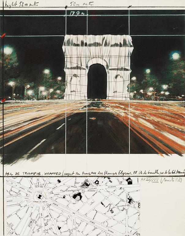 Christo & Jeanne-Claude, "Arc de Triomphe, wrapped (Project for Paris)".