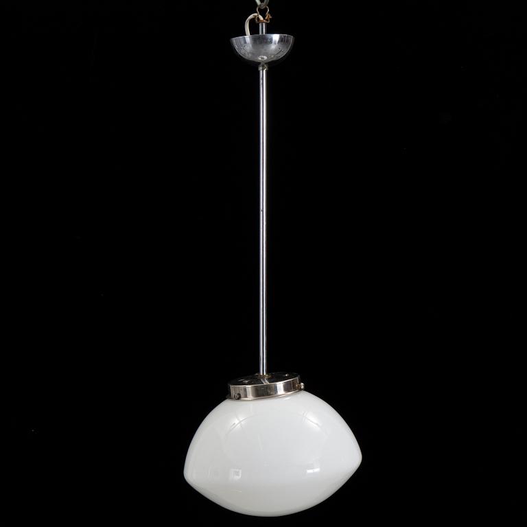 A glass ceiling light, mid 20th Century.