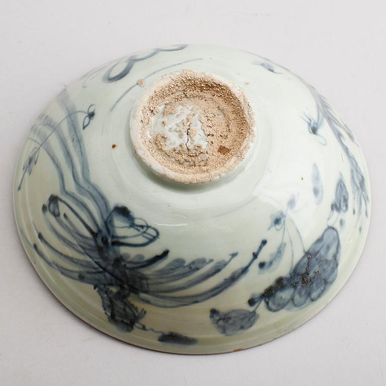 SKÅL, keramik, Kina, sannolikt Ming 1368-1644.