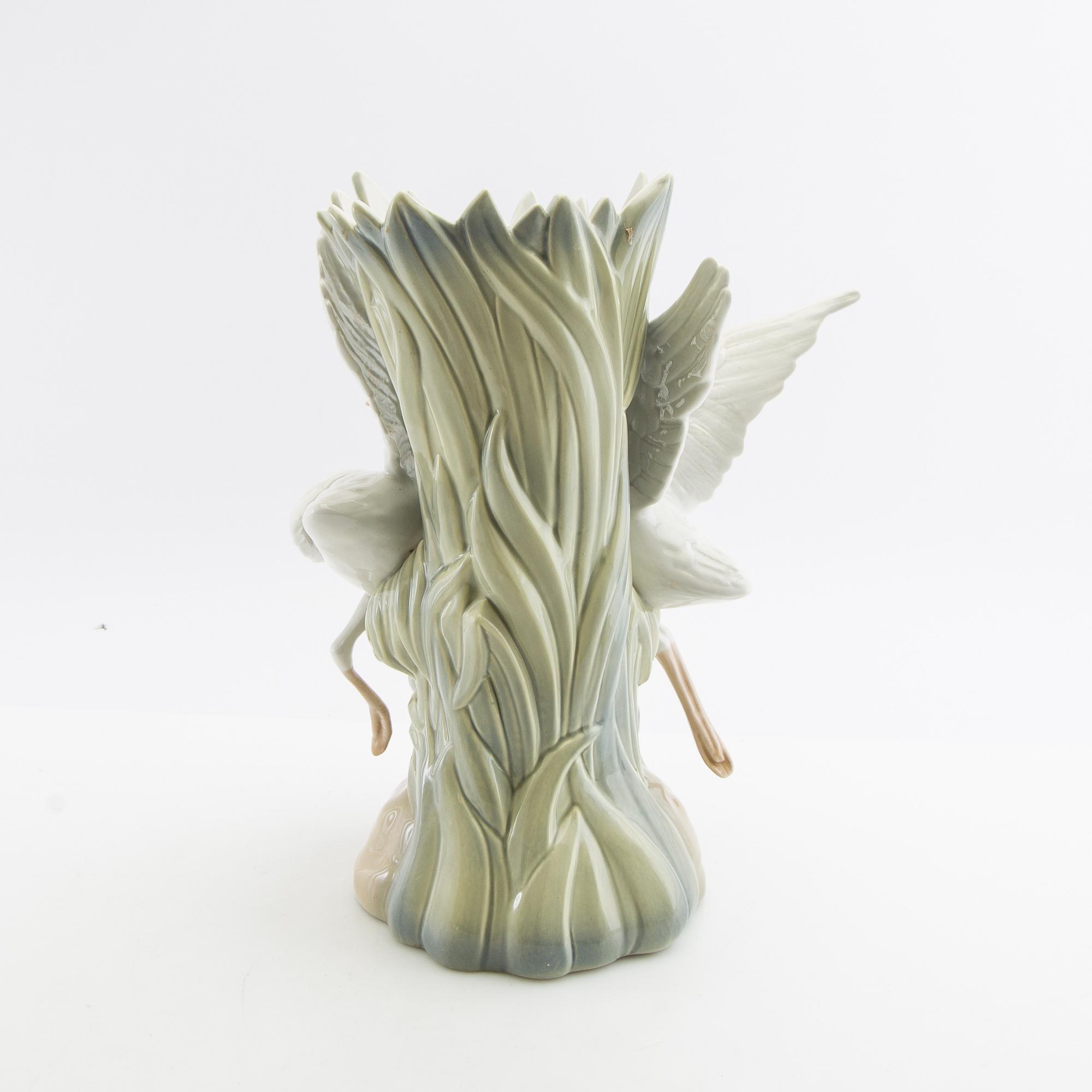 Vase, porcelain, M. Requena, Valencia, Spain, second half of the 20th century.