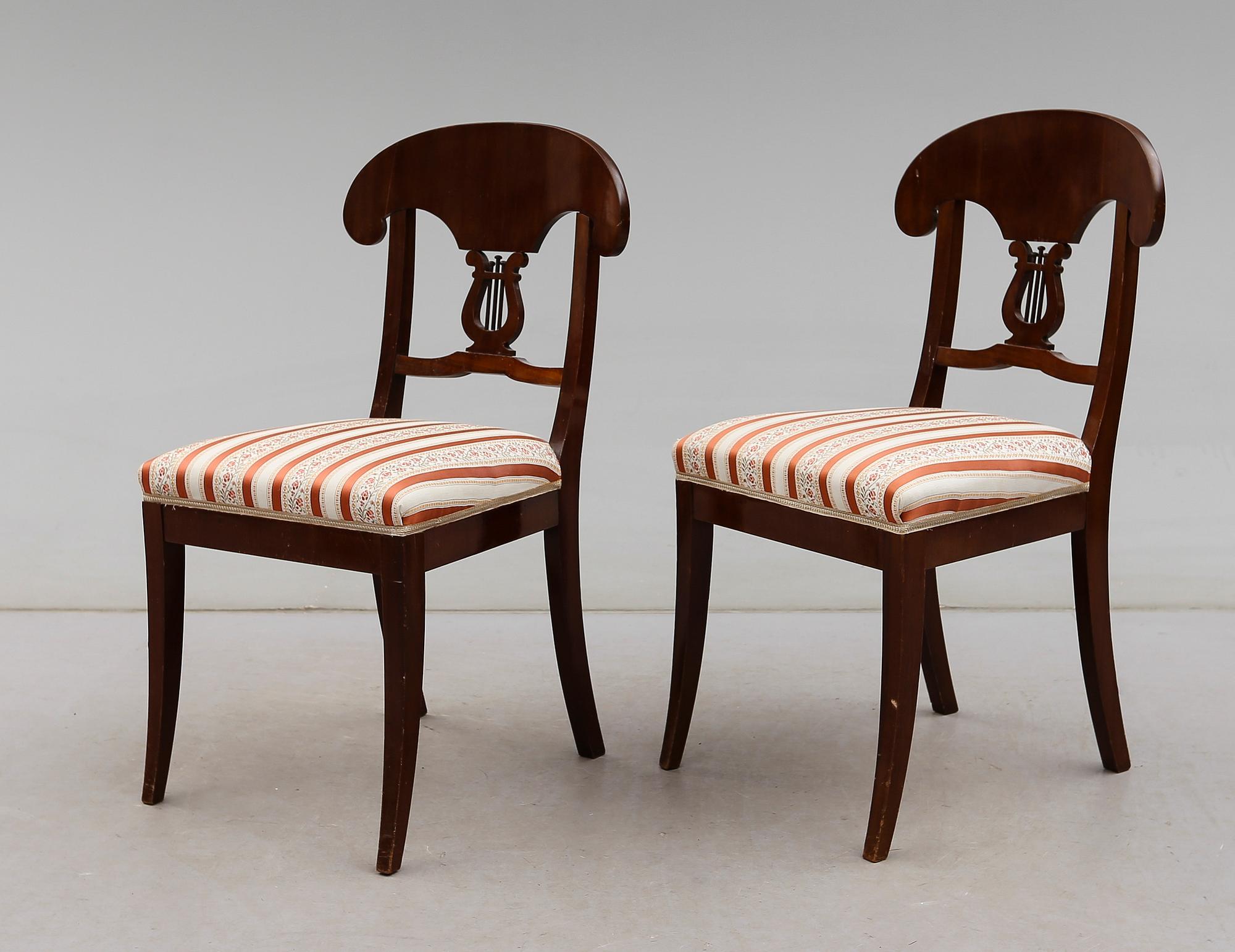 STOLAR, 4 st, Karl Johan-stil, 1900-talets första hälft.