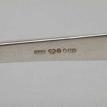 BESTICKSERVIS, silver, "Diana", formgiven av Gustaf Jansson på 1930-talet, CG Hallberg, Stockholm, 1946. Vikt ca 3164g.