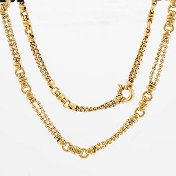 18K gold necklace/bracelet.