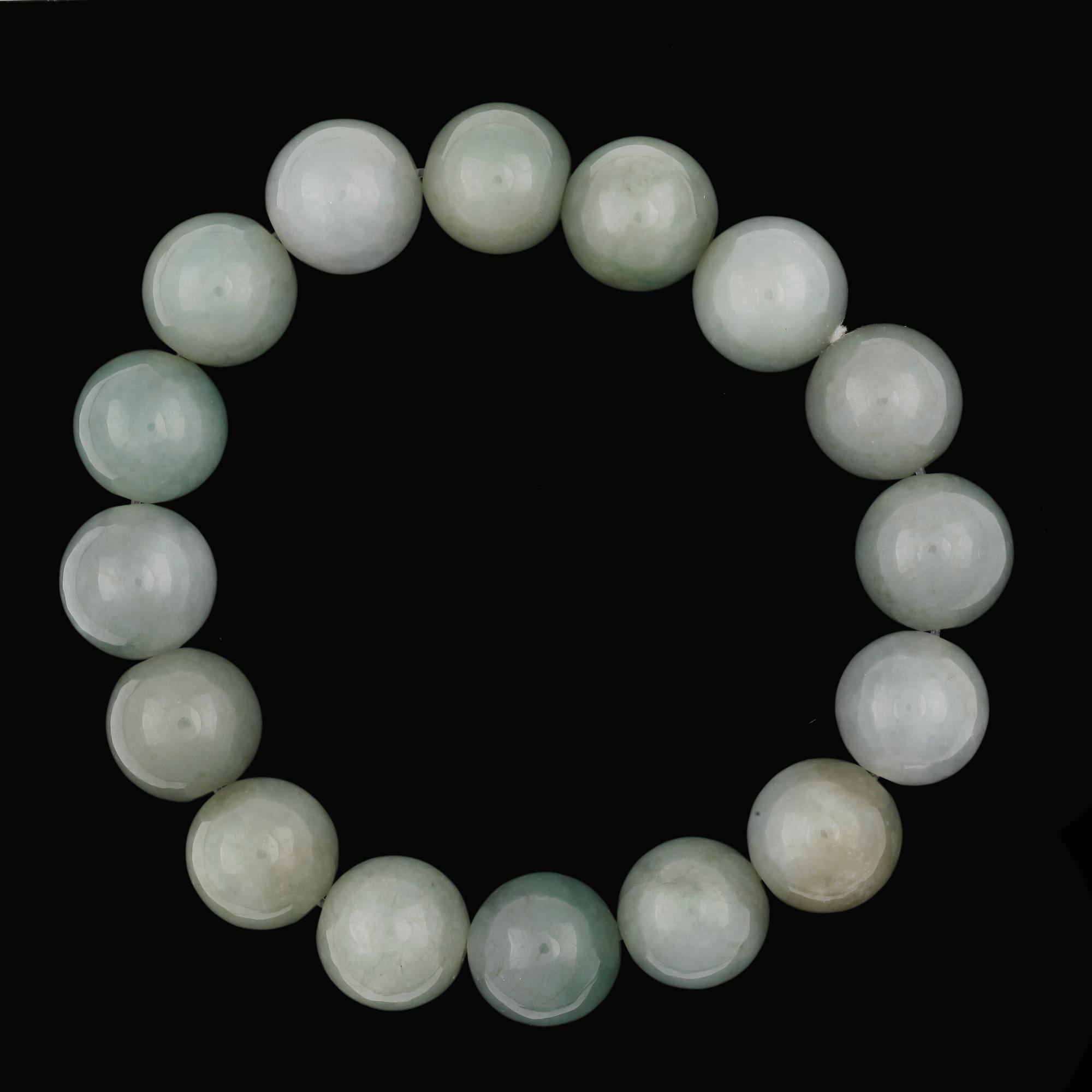 ARMBAND, jadeitkulor, 2000-tal.