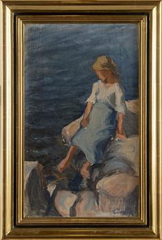 Alvar Cawén, Flicka vid stranden.