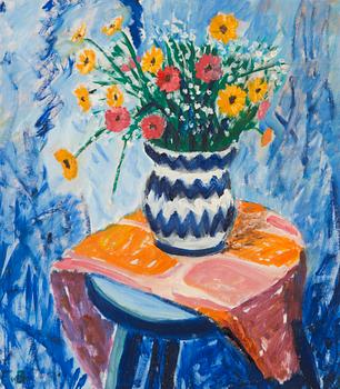 Eero von Boehm, olja på pannå, signerad.