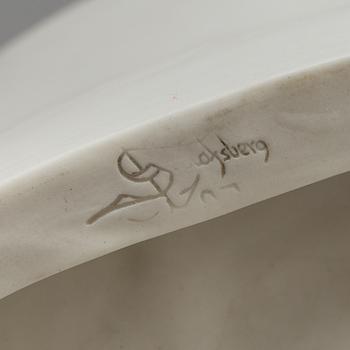 TWO PARIAN FIGURES, Rörstrand and Gustafsberg, ca 1900.