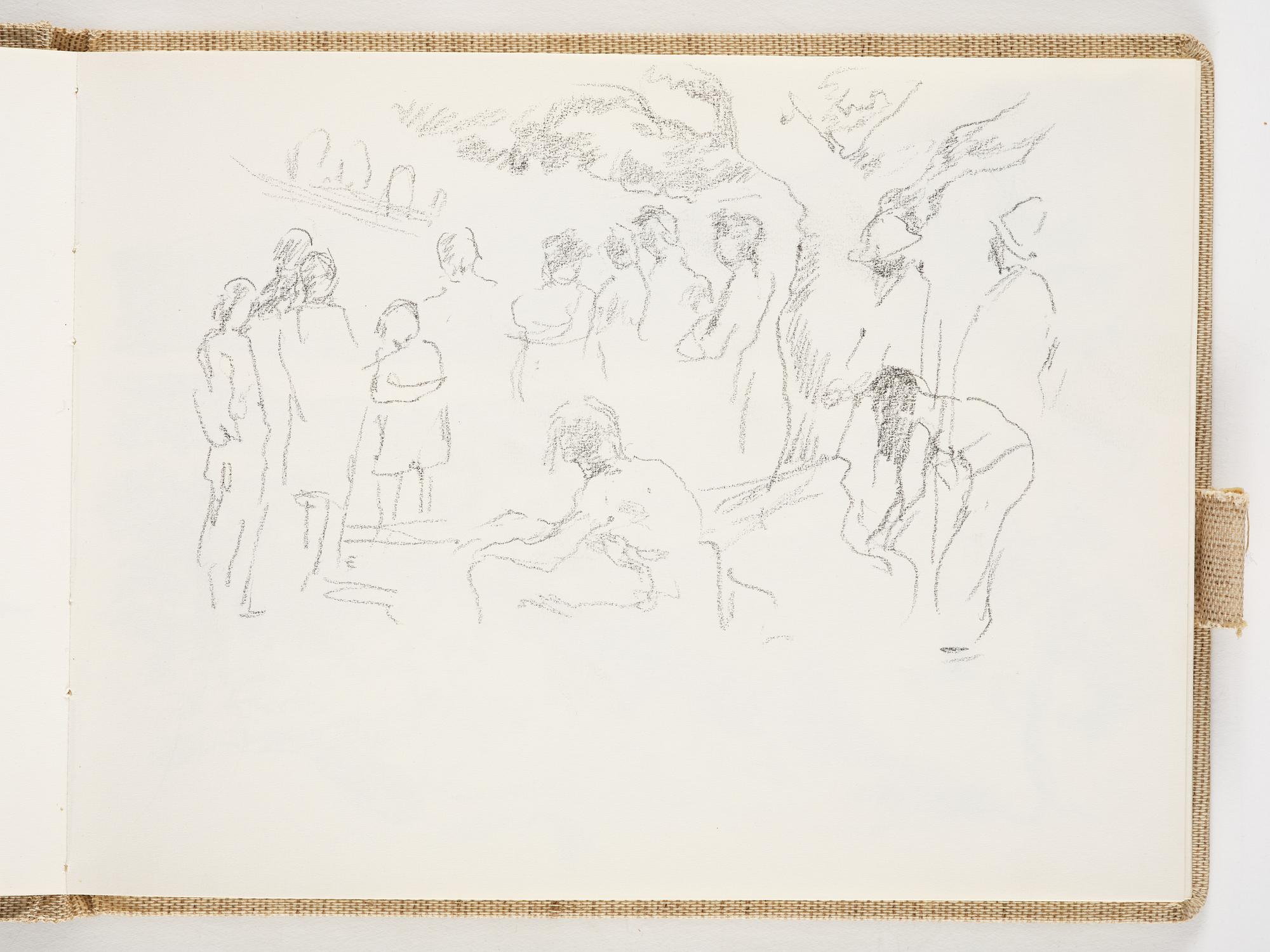 Lotte Laserstein, 4 skissböcker med blyertsteckningar.