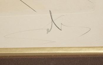 SALVADOR DALÍ, färgetsning, 1976, signerad och numrerad 257/450.