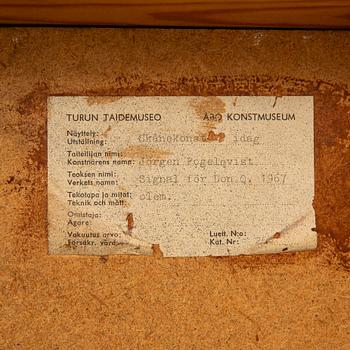 Jörgen Fogelquist, "Signal for Don Q", 1967.