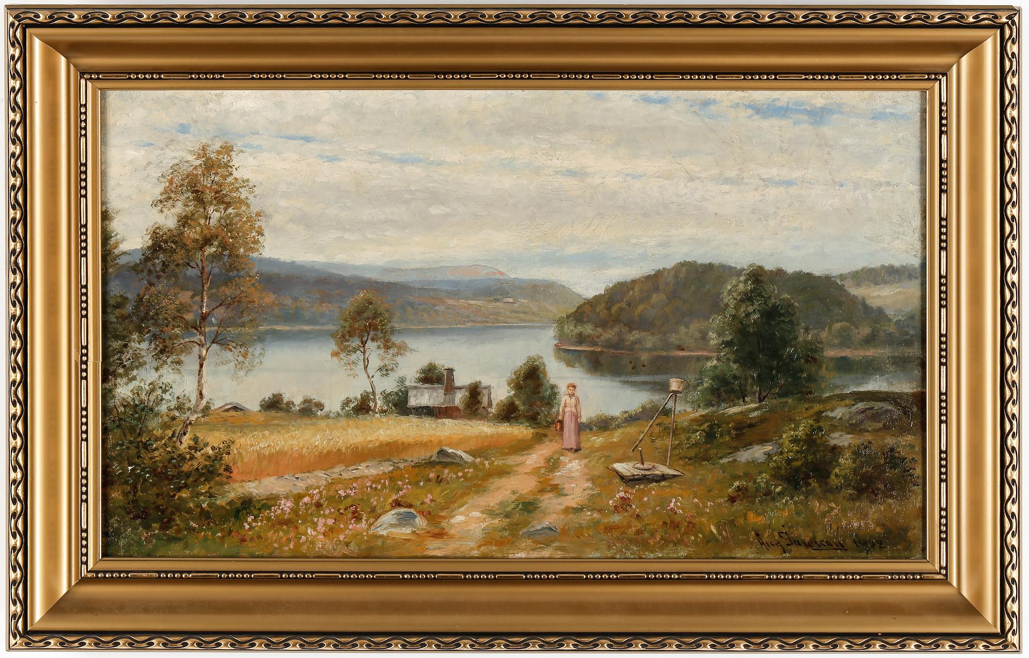 AUGUST JANSSON, olja på duk, signerad och daterad 1902.
