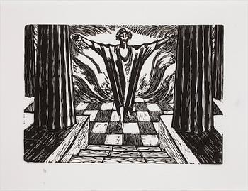ERNST BARLACH, litografi mapp, signerade och numrerade. Mapp 70/95.