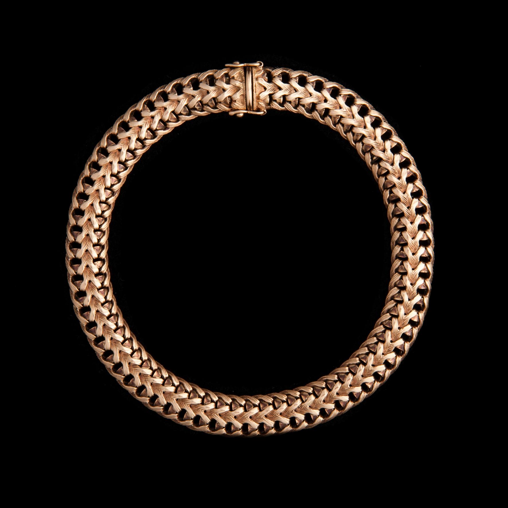 ARMKED, 14K guld. Vikt ca 18,9 g.