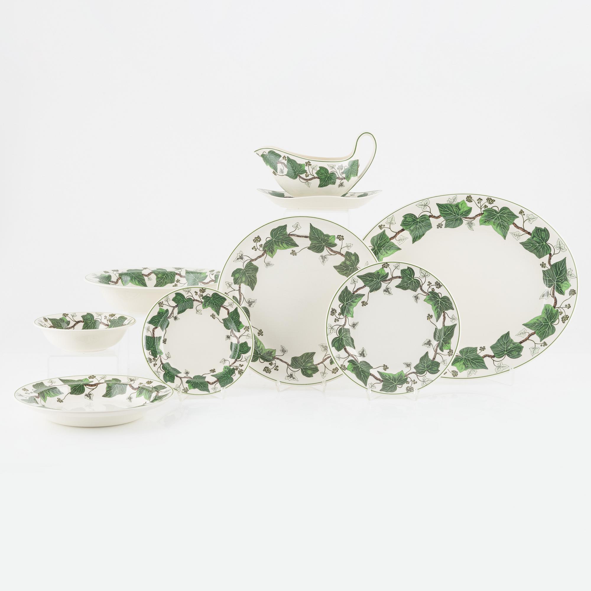 A 51 piece 'Napoleon Ivy' dinner service, Wedgwood.