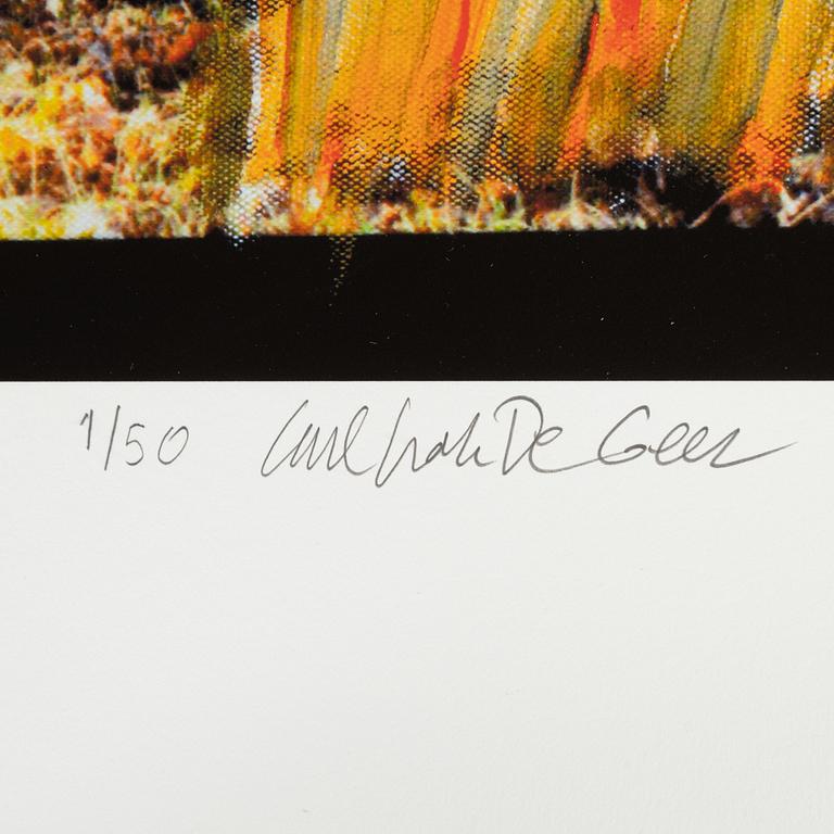 Carl Johan De Geer, pigmentprint, signed 1/50.