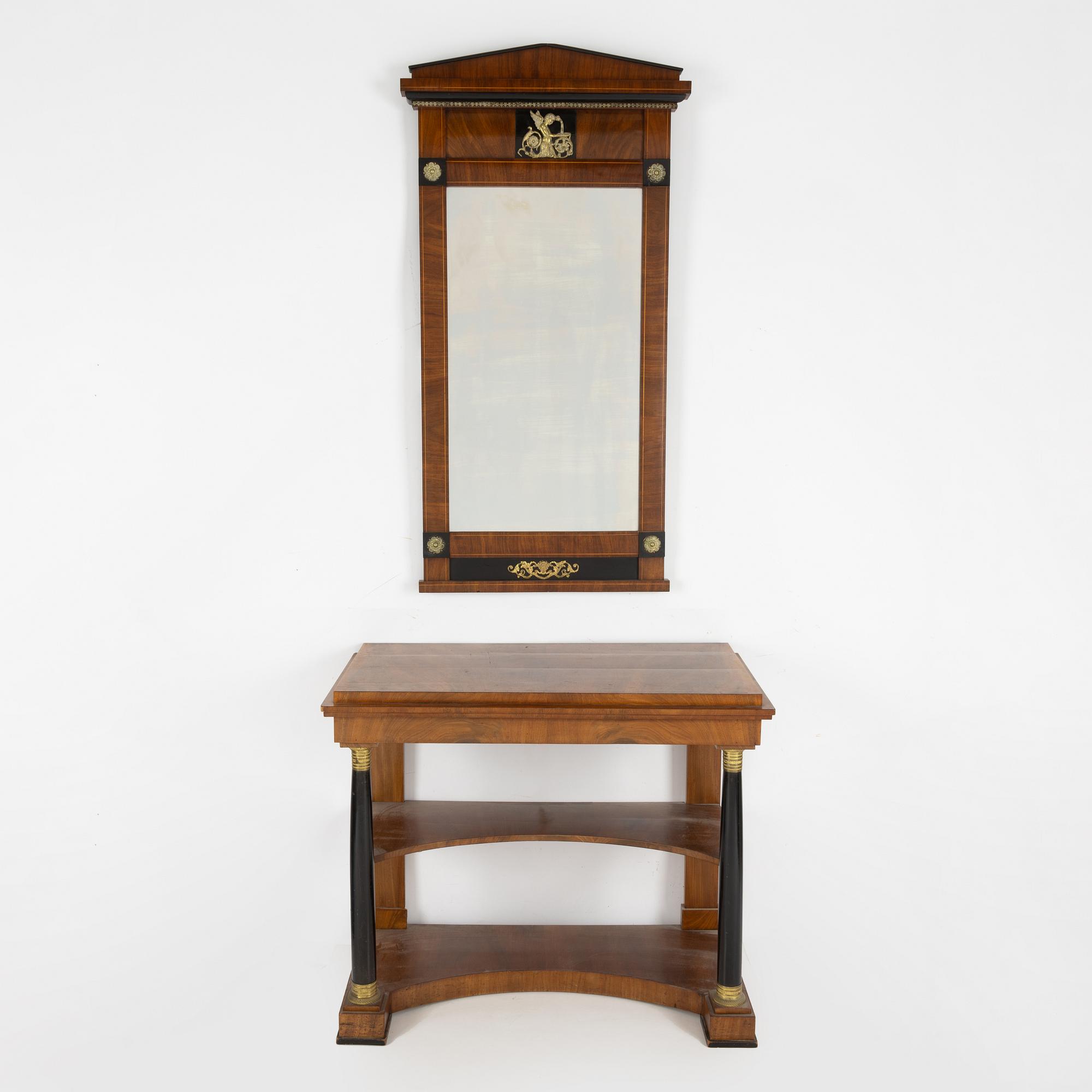 Spegel med konsolbord, Karl-Johan, 1800-talets mitt.