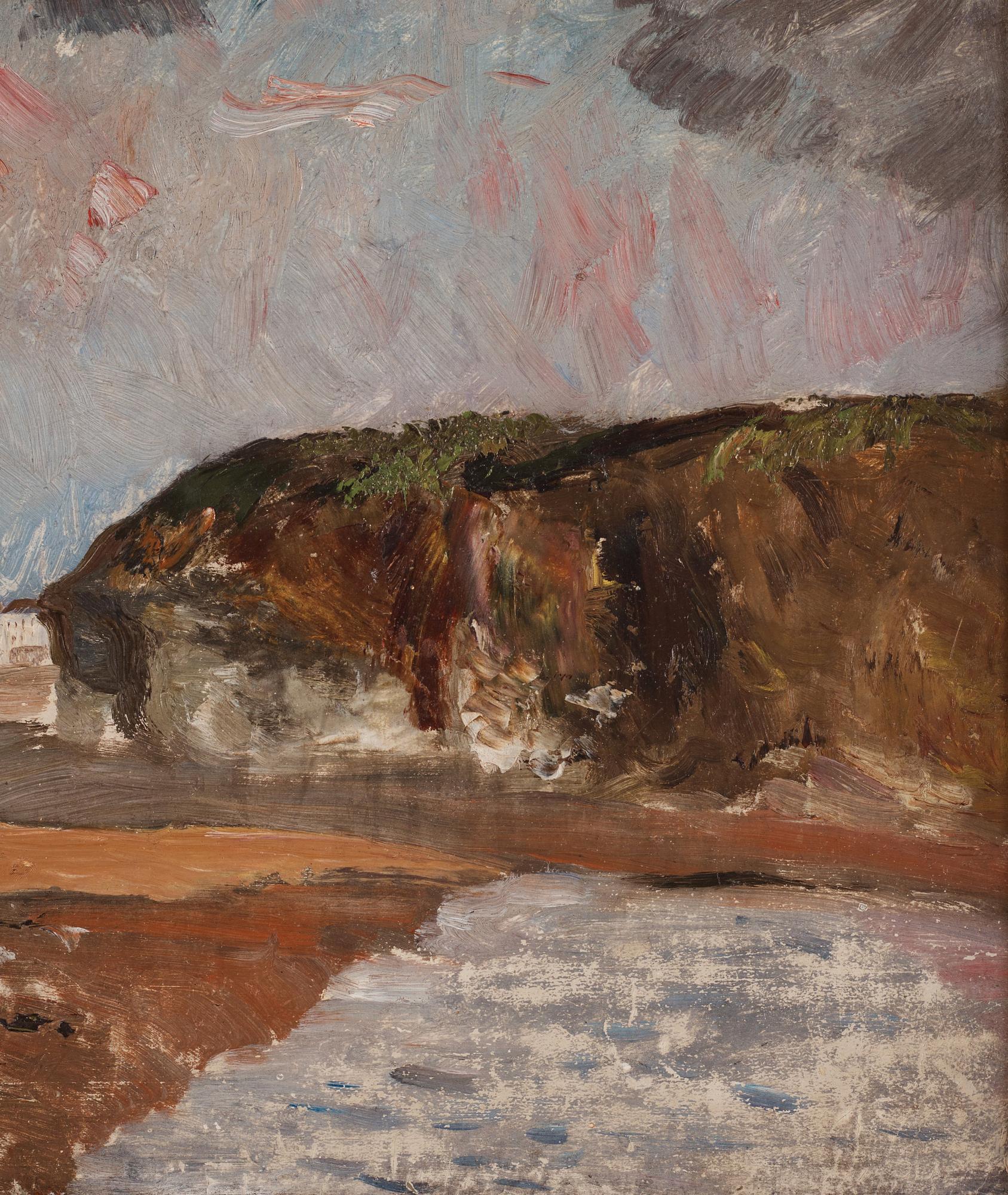 Carl Fredrik Hill, Coastal Landscape, Luc-sur-Mer (towards the Cliff of Lion-sur-Mer).