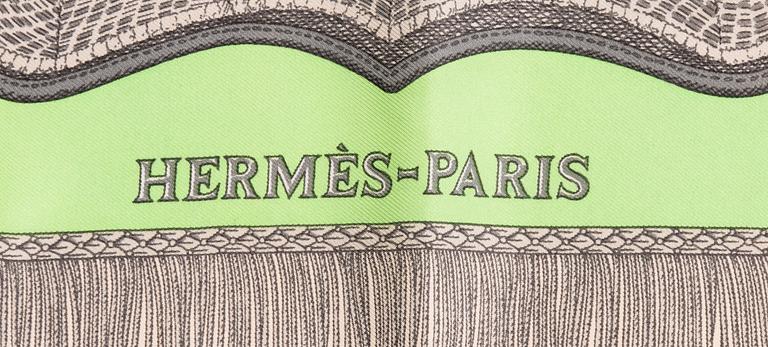 Hermès, a 'Poste et Cavalerie', silk scarf.