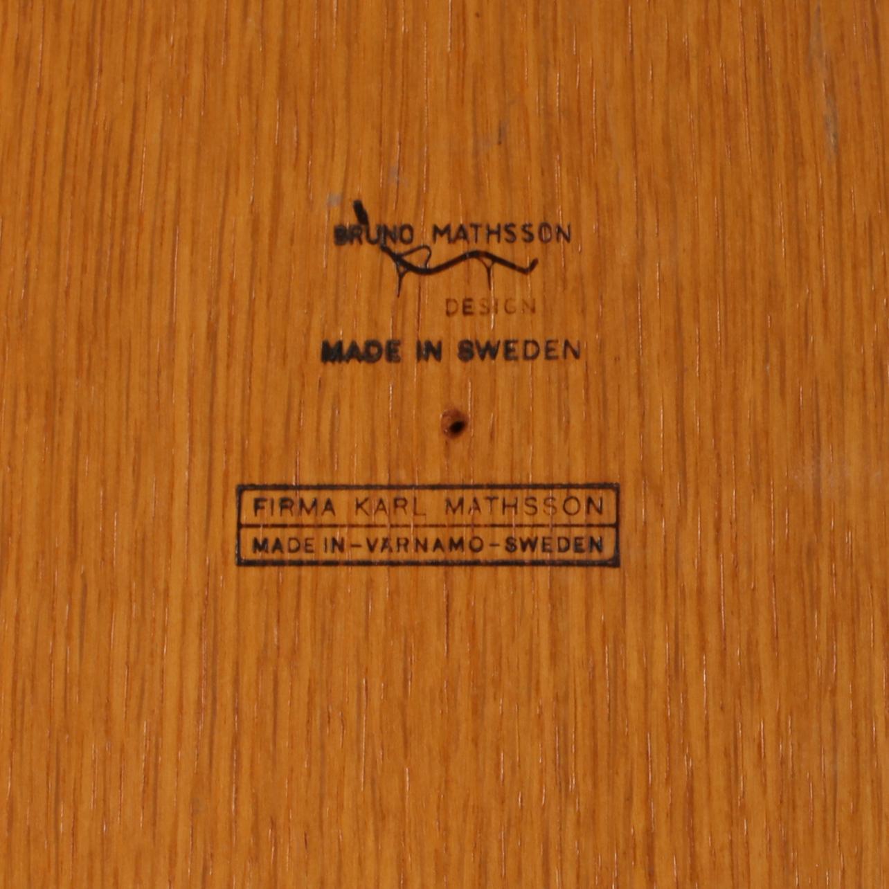 BORD, Bruno Mathsson, Firma Karl Mathsson, 1900-talets andra hälft.
