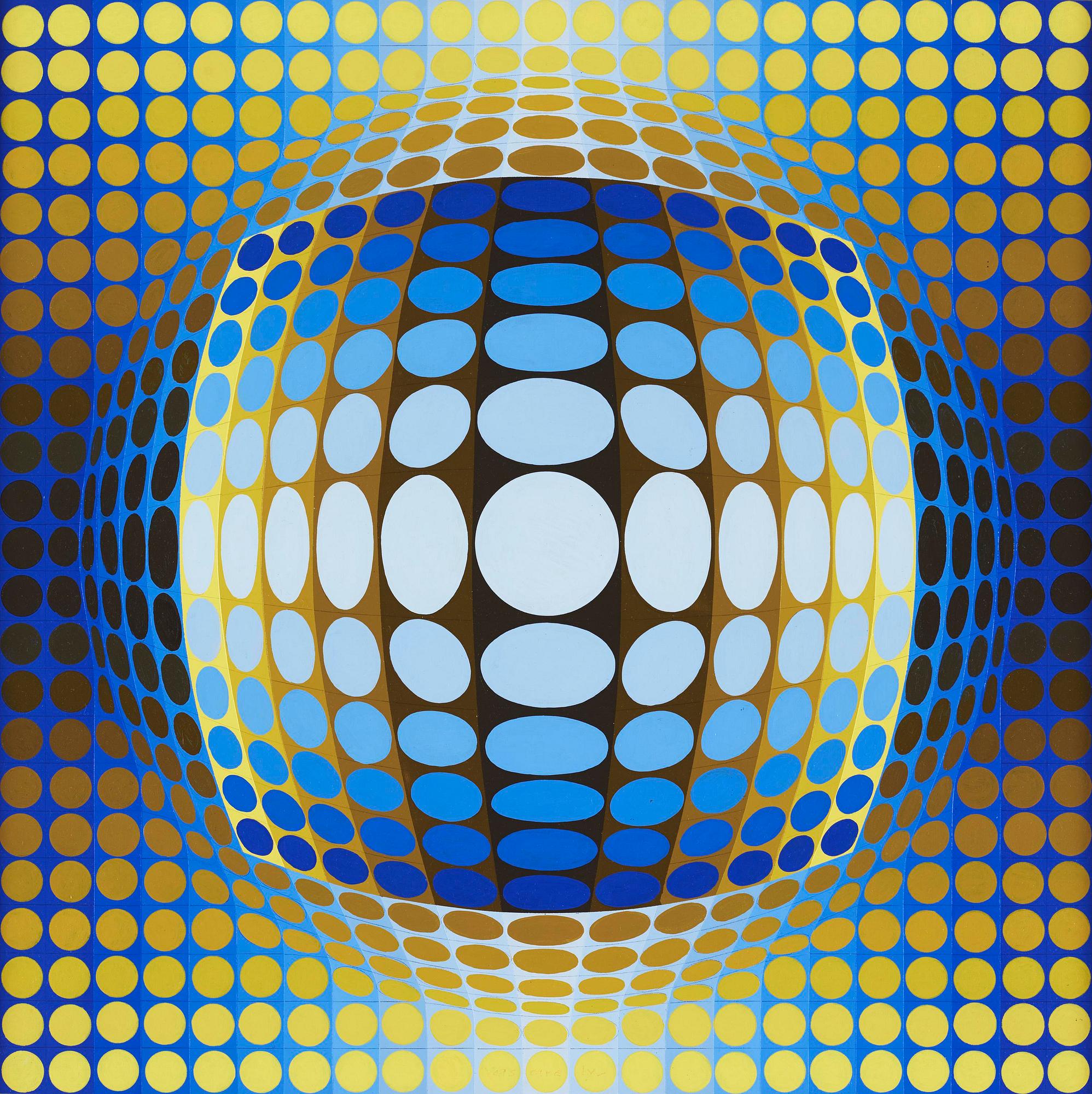 Victor Vasarely, "VEGA-JAUNE".