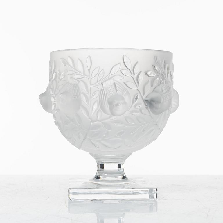 Marc Lalique, an 'Elisabeth' glass bowl on foot, Lalique, France.