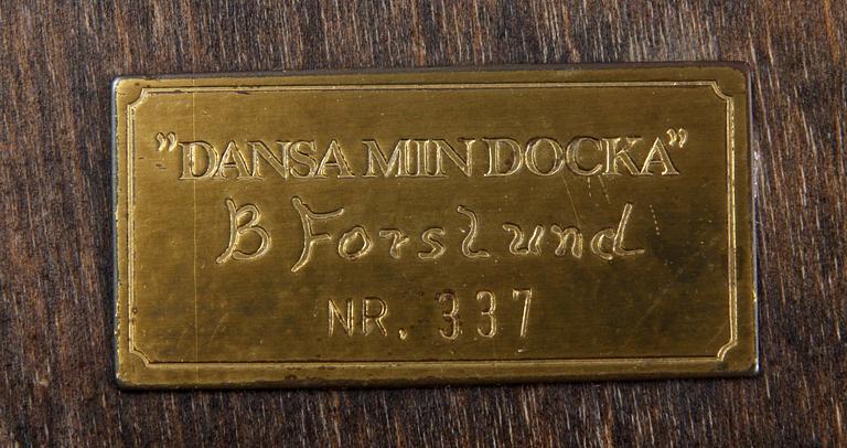 BROR FORSLUND, skulptur, brons, nr plakett  337.