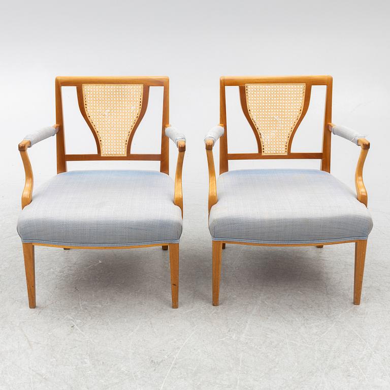 Josef Frank, armchairs, a pair, model 969, Svenskt Tenn.