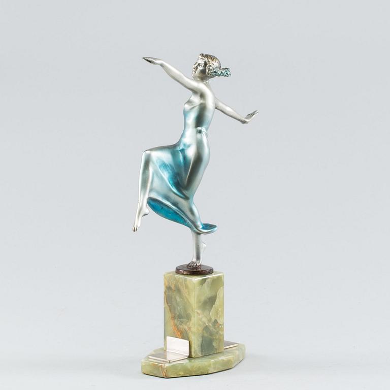OTTO HAFENRICHTER, Art Deco Bronce sculpture Otto Haffenrichter.