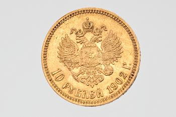 A GOLD COIN NIKOLAI II.