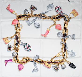Gucci, a twill silk scarf.