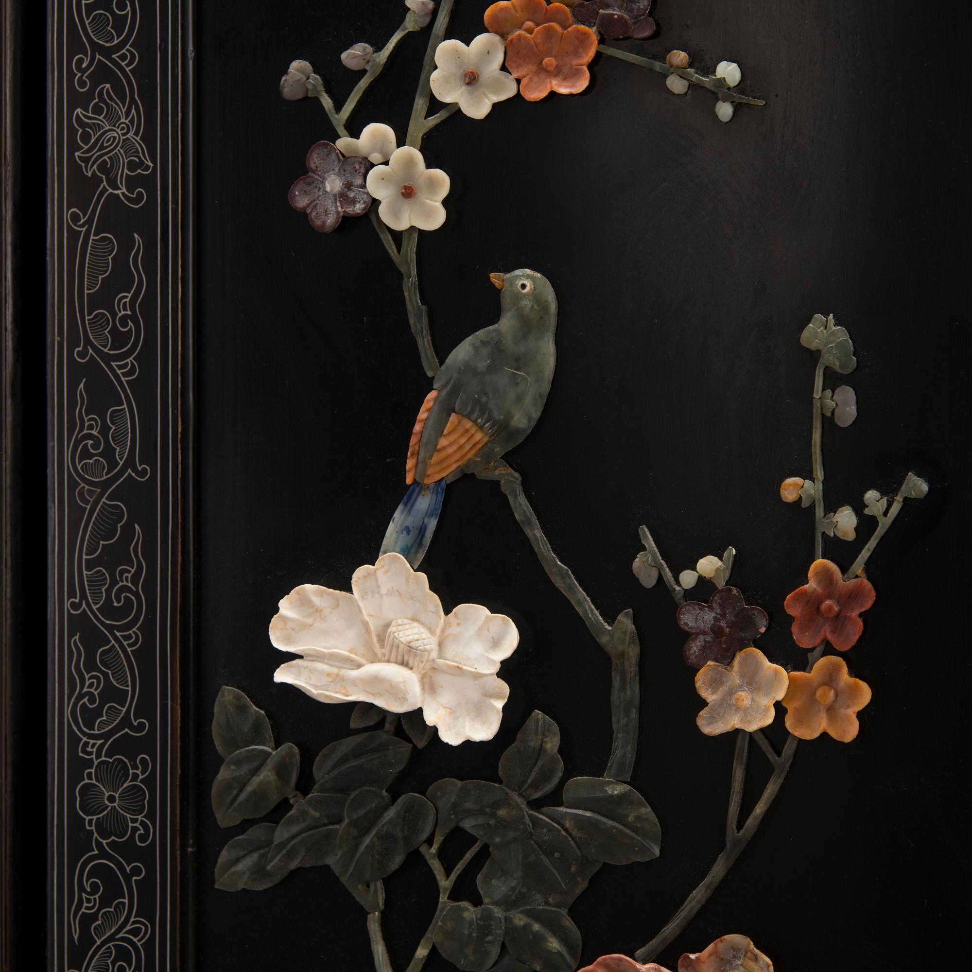 Vikskärm, 6 delar, Kina 1900-talets första hälft.